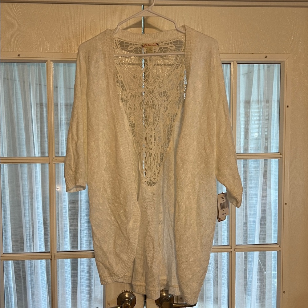 White Lace Cardigan